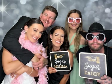 Photo Booth making memories at a Wedding Celebration in Coomera, Gold Coast - party hire by SweetAz Co.
