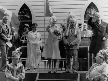 Royal visit to Mohawk CHapel 1 October 1984