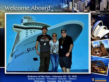 Steven joins Lady and The Pirate onboard Radiance of The Seas