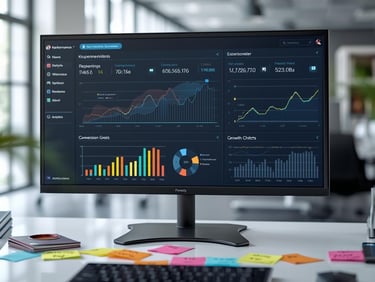 Marketplace metrics and growth analytics dashboard