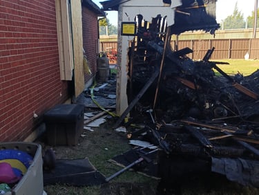 Storage Building Fire