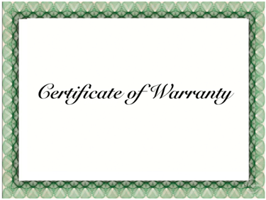 2 year warranty on work