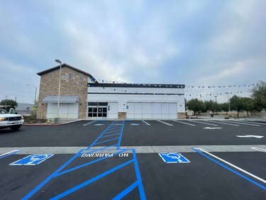 ADA compliant parking lot