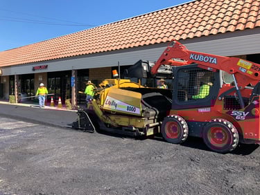 Repairing asphalt road