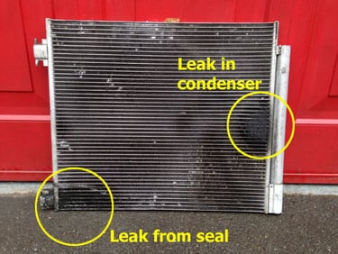 Leaking Qashqai Condenser