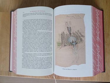 pages de l'édition collector du seigneur des anneaux