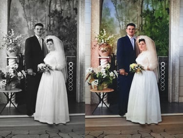 numérisation et colorisation de photos trégunc finistère