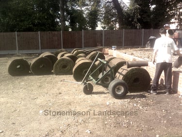 Stonemason Landscapes History Old Photo Turfing