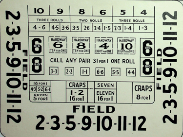 Old Craps Layout