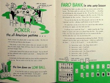 Harrah's gaming guide Faro Baccarat Craps Roulette Poker 21