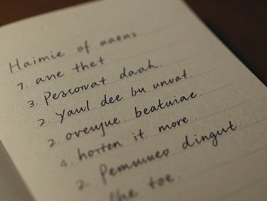 A close-up of a screenplay with handwritten notes, soft warm lighting, shallow depth of field, cinematic film photography