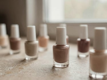Nail tools prepared for a manicure