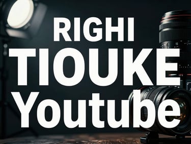 Tight close-up of a cinematic YouTube thumbnail design on a dark background, bold text hierarchy and dramatic cool-toned lighting, studio strobe from upper left, no human faces, high-contrast composition showing design craft