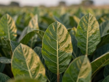 Detailed close-up of native plant textures, deep green leaf veins, soft overcast morning light, 35mm