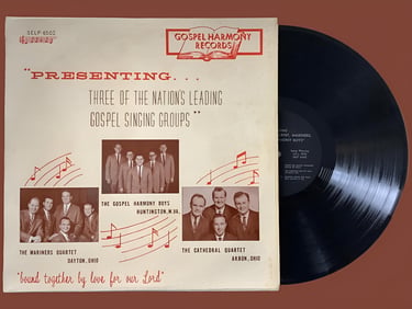 Vinyl album presenting three of the nation's leading gospel singing groups