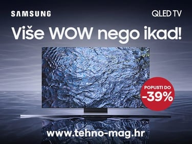 Grafički dizajn digitalnog bannera za brend Samsung - akcijska ponuda televizora s dinamičnim vizualima
