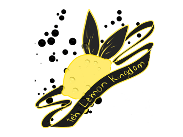 Lemon Kingdom logo, lemon with banner