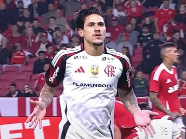 Pedro Brilhou Contra o Inter, pela 20ª rodada do Brasileirão 2025.