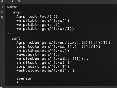 Full-width terminal window screenshot on a near-black background, showing a Linux shell session with a multi-step command pipeline — grep piped through awk into sort, with clearly readable output lines below. Syntax is crisp, no motion blur, pixel-perfect rendering. The cursor blinks at the last output line. Neutral flat lighting, no grain.