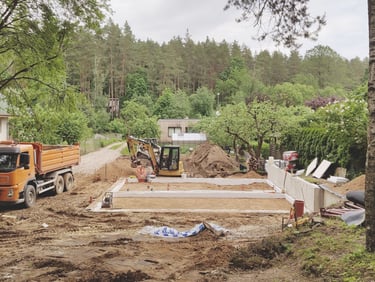 smėlio pagrindo ruošimas