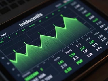Isometric high-fidelity dashboard mockup showing real-time transaction flows with sharp neon green liquidity charts on a dark background.