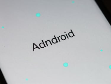 Extreme close-up of a minimalist Android launcher interface, monospaced typography, clean grid layout with electric-cyan indicators, moody low-key lighting.