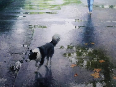 COMPOSICION EN DIA MOJADO 92 X 122