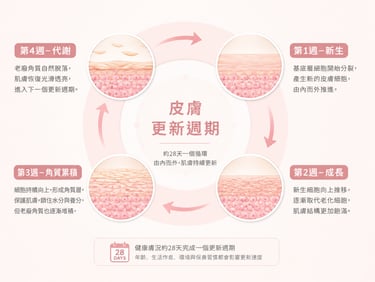 皮膚更新週期示意圖