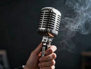 white microphone 