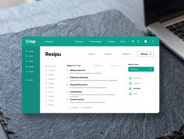 Crisp product interface showing automated resume screening workflow, electric teal accents, slate background, professional SaaS dashboard design