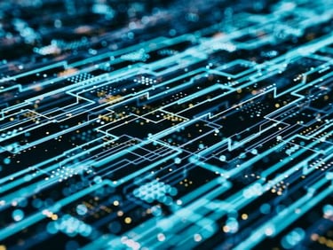 a computer generated image of a circuit boarder