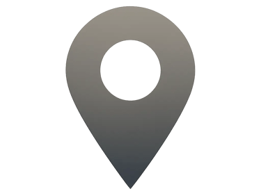 Icon de localisation avec dégradé de marron