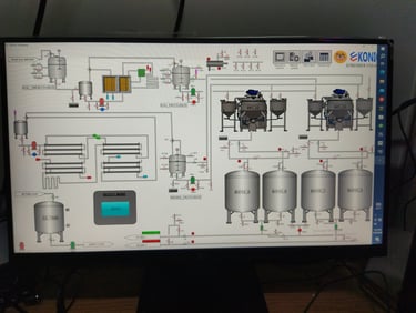 a computer monitor screen showing a computer screen with a computer screen showing a diagram of