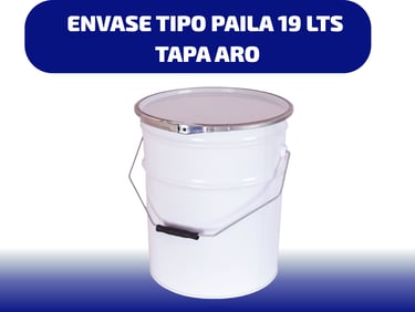 a white bucket with a paintbrush and a paintbrush in it