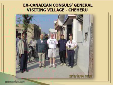 Ex-Canadian Consuls' General Visiting Village - Cheheru 