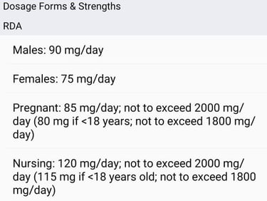 VITAMIN-C ADULT DOSE