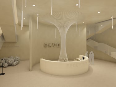 Viešbučio "Cave" recepcija