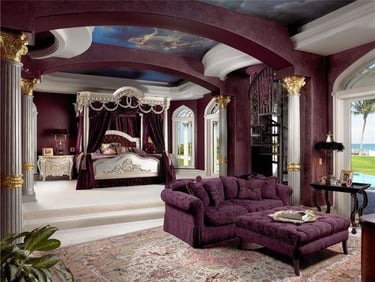 interior design decoration stunning shocking surprising awesome great luxury velvet view scenery bed