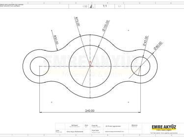 2 boyutlu zor çizim, zor 2d örnek, solidworks zor 2d, autocad zor 2 boyutlu örnek
