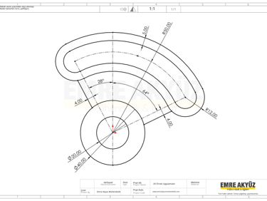 solidworks zor örnek, zor önek 2d , zor örnek 2 boyutlu, zor örnek 2b