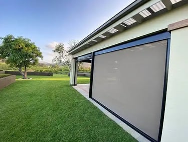 Awnings Ziptrak Zipscreen - CCS Blinds & Shutters