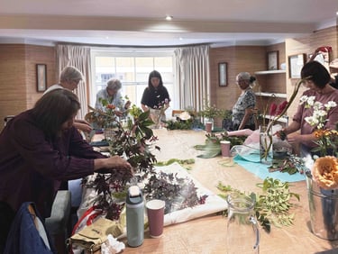 Ikebana International London memory of summer workshop