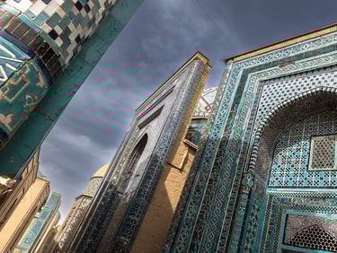 Mausolée Samarket Ouzbékistan Nécropole De Shohizinda