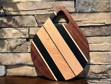 Teardrop with Black Walnut, Hard Maple, Wenge and European Beech 