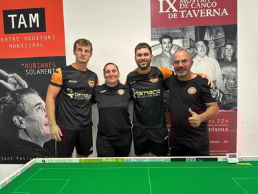 Encuentro de jugadores de fútbol -chapas en Valencia