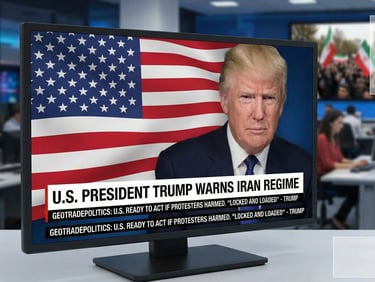 U.S. President Trump Warns Iran Regime