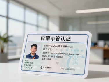 Crisp focus on a neatly framed electrician's license and insurance certificate, clean and professional, bright natural daylight.