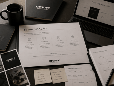 AVANCE propaganda - Comunicação - Estruturação