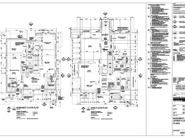 Permit drawings for architectural projects in San Fernando Valley