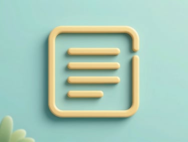 Stylized educational icon representing middle school level, featuring soft teal and warm gold tones, clean lines.